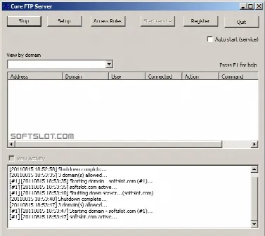 Скриншот №1 к программе Core FTP Server
