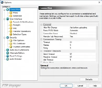 Скриншот №2 к программе FTP Voyager