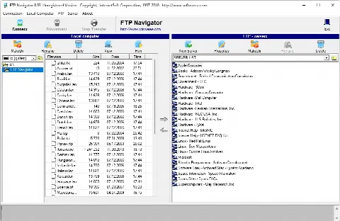 Скриншот №1 к программе FTP Navigator