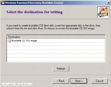 Скриншот №2 к программе Windows Password Recovery Bootdisk