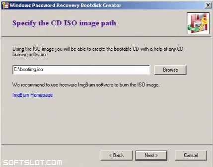 Скриншот №3 к программе Windows Password Recovery Bootdisk