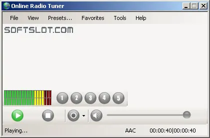 Скриншот №1 к программе Online Radio Tuner