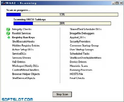 Скриншот №2 к программе Trojan Remover