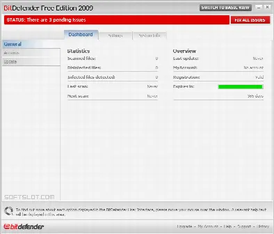 Скриншот №1 к программе BitDefender Free Edition