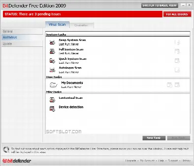 Скриншот №2 к программе BitDefender Free Edition