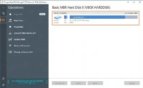 Скриншот №1 к программе Paragon Partition Manager Professional