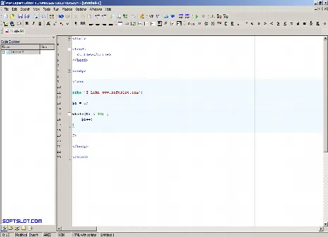 Скриншот №1 к программе PHP Expert Editor