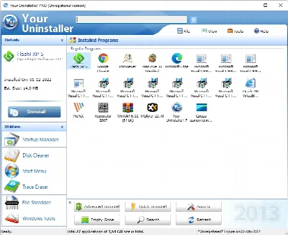 Скриншот №1 к программе Your Uninstaller