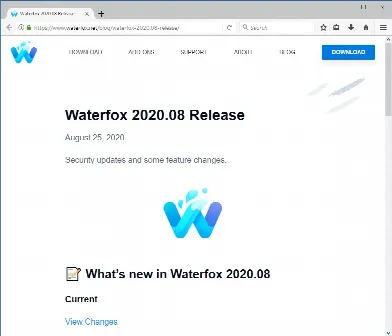 Скриншот №1 к программе Waterfox Classic / Current
