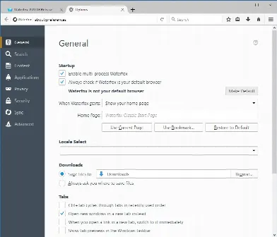 Скриншот №2 к программе Waterfox Classic / Current