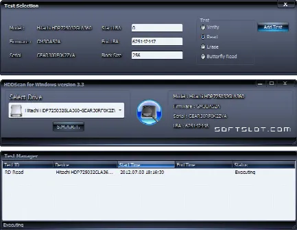 Скриншот №1 к программе HDDScan