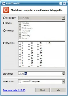 Скриншот №1 к программе AutoTurnOff