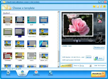 Скриншот №2 к программе iPixSoft Flash Slideshow Creator