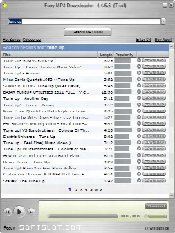Скриншот №2 к программе Mp3 Downloader