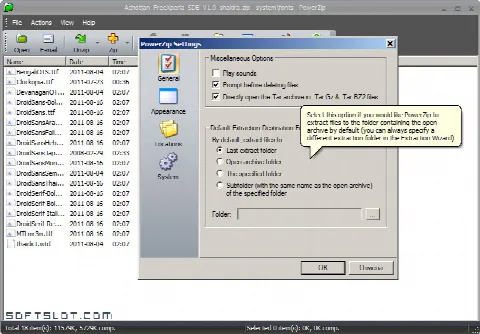 Скриншот №2 к программе PowerZip