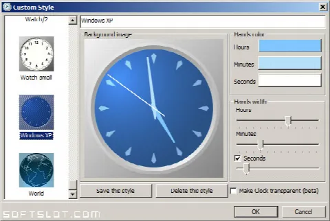 Скриншот №2 к программе Clock!