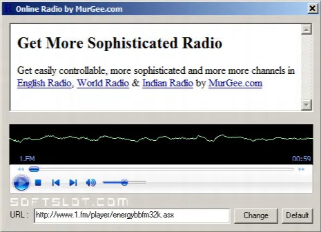 Скриншот №1 к программе Online Radio