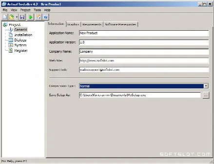 Скриншот №1 к программе Actual Installer Pro