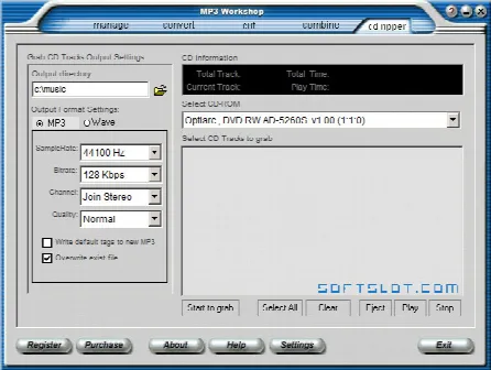 Скриншот №2 к программе MP3 Workshop