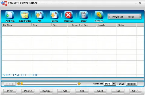 Скриншот №1 к программе Top MP3 Cutter Joiner
