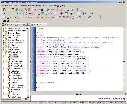 Скриншот №1 к программе Free JavaScript Editor