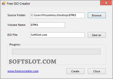 Скриншот №1 к программе Free ISO Creator