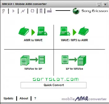 Скриншот №1 к программе Mobile AMR converter