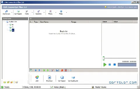Скриншот №1 к программе CDA Converter Plus