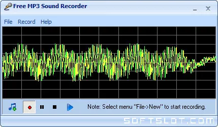 Скриншот №1 к программе Free MP3 Sound Recorder