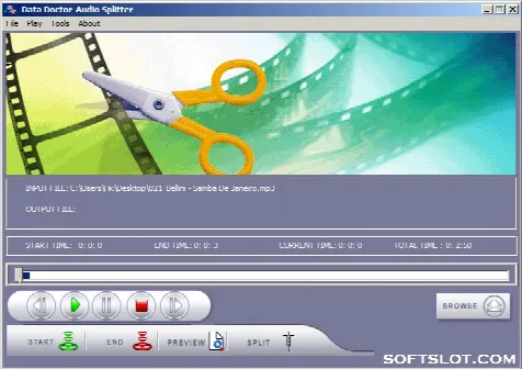 Скриншот №1 к программе Data Doctor Audio Splitter