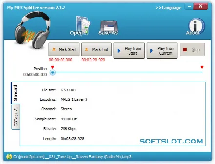 Скриншот №1 к программе My Mp3 Spliter