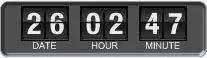 Скриншот №1 к программе Flip Clock Widget