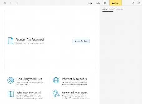 Скриншот №1 к программе Passware Password Recovery Kit Standard