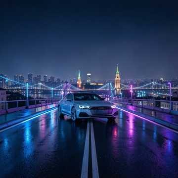 Ауди А7 в небе