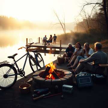 Мопеды у реки