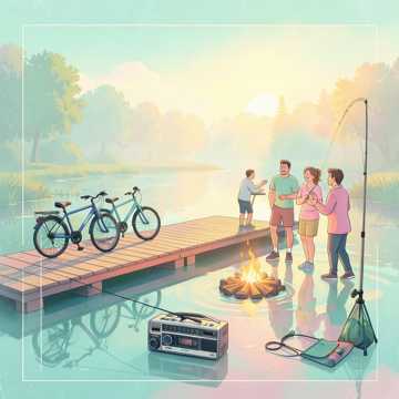 Мопеды у реки