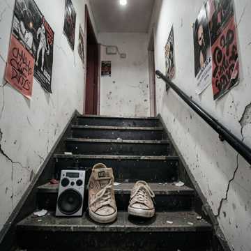 Кеды в подъезде
