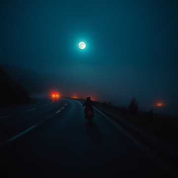 Байкер и ночь