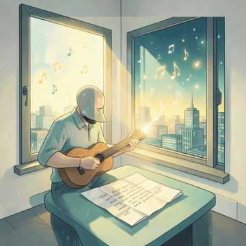 Лист и укулеле