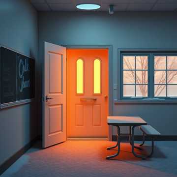 Звонок и парты