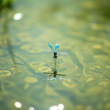 Голубая стрекоза