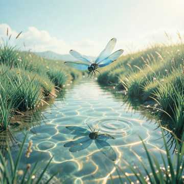 Голубая стрекоза