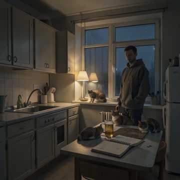 Пиво и четыре кота