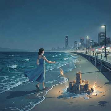 Марат в синем платье