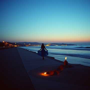 Марат в синем платье