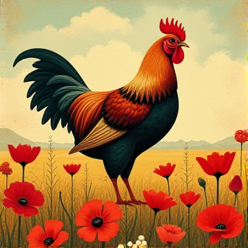 Кура любит картошку из мака