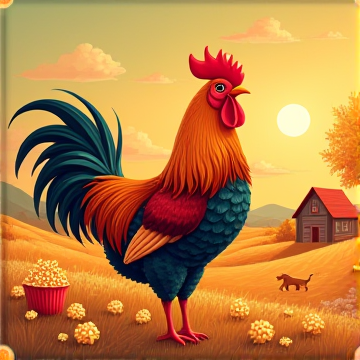 Кура любит картошку из мака