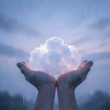 облако в ладонях