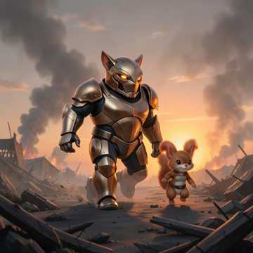 Акулёнок и Белочка