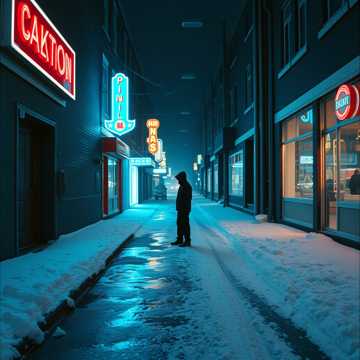 Снег на районе